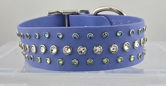 1.5" Periwinkle Collar Size 14"-17"