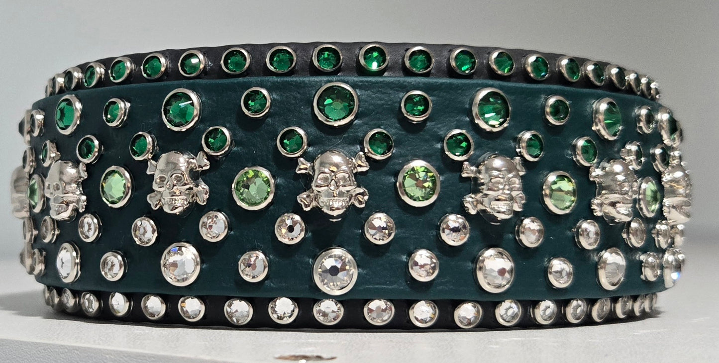 Razr's Bling 2" Biothane Dog Collar