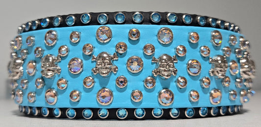 Razr's Bling 2" Biothane Dog Collar