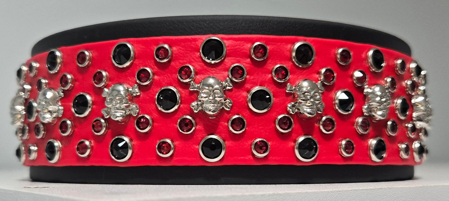 Razr's Bling 2" Biothane Dog Collar