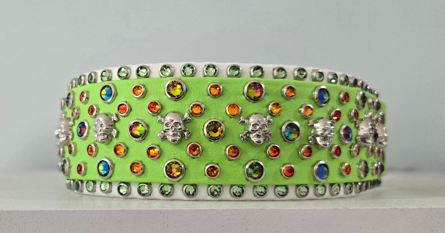Razr's Bling 2" Biothane Dog Collar