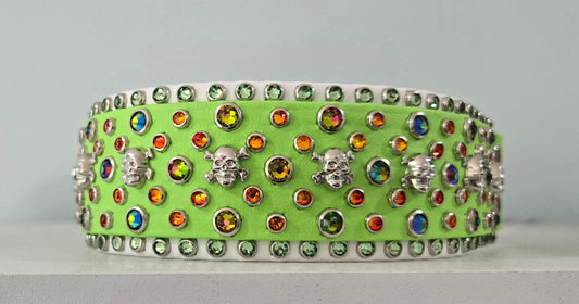 Razr's Bling 2" Biothane Dog Collar